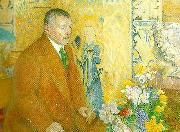 Carl Larsson anders zorn-ansikte mot ansikte med ansikten -portratt av anders zorn Spain oil painting artist
